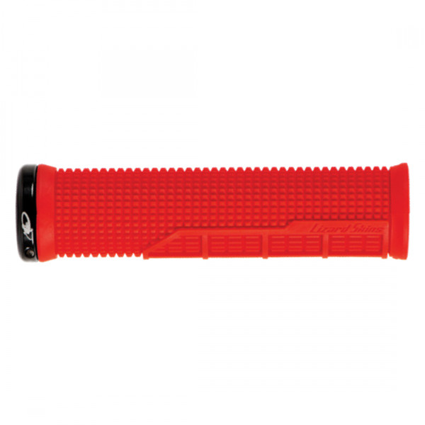 GRIPS LIZARD LOCK-ON MACHINE SGL CLAMP RD/BK