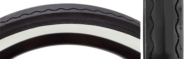 TIRE SUNLT 20x2.125 BK/WH SLICK 841 WIRE TIRE SUNLT 20x2.125 BK/WH SLICK 841 WIRE
