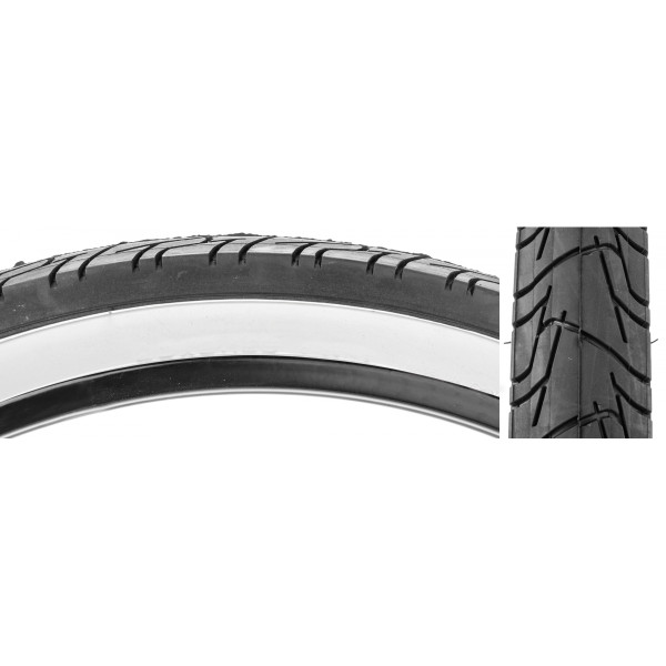TIRE SUNLT 26x2.125 CST1218 BK/WHT CITY WIRE