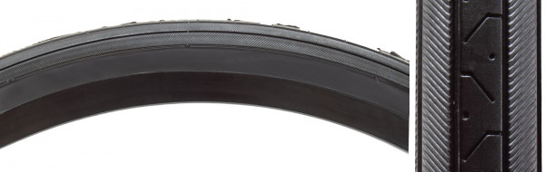 TIRE SUNLT UTILIT 27x1-1/4 BK/GW RD RAISED CTR H424 75psi WIRE