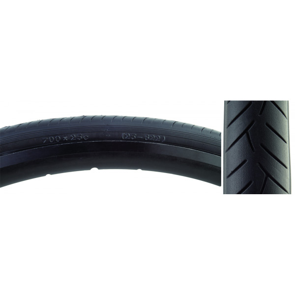 TIRE SUNLT 700x25 BK/BK SMOOTHIE V55 FOLD-CB/30 100psi