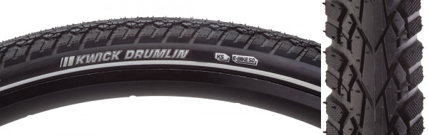 TIRE KEN KWICK DRUMLIN SPORT 26x2.0 BK/BK/REF SRC/KS/60 WIRE 80psi E50
