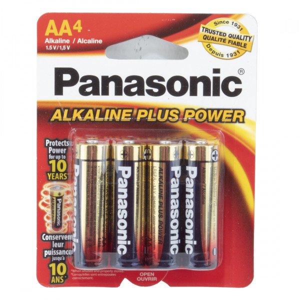 BATTERY ALKALINE PANA AA PKof4