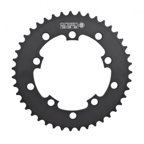 CHAINRING 10H OR8 43T 110/130 BLK 3/32