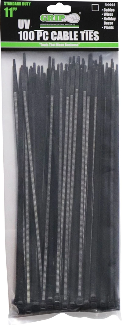 100 pk 11 in. Black Cable Ties