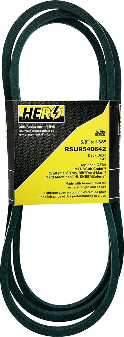 5/8 x 138 in. Aramid Cord Mower Deck V-Belt