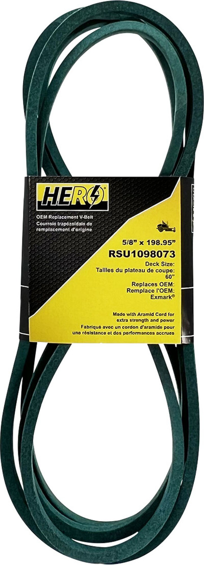 5/8 x 198.95 in. Aramid Cord Mower Deck V-Belt