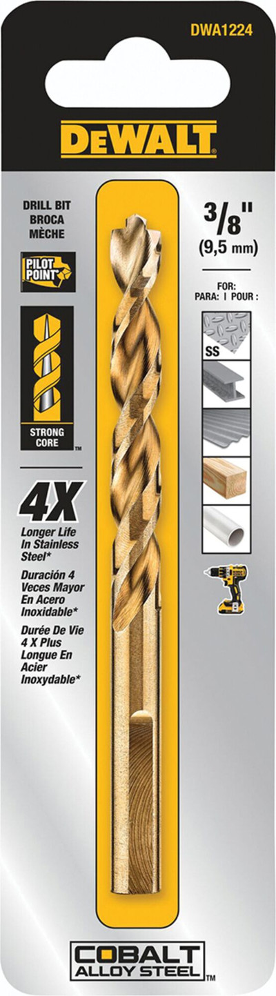 3/8 in. Cobalt Alloy Steel Drill Bit