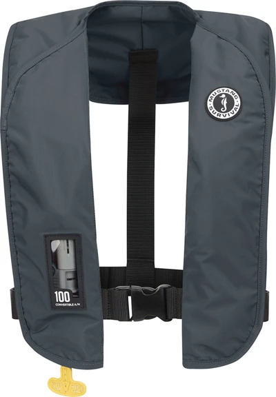 MIT100 Grey Convertible Inflatable Life Jacket