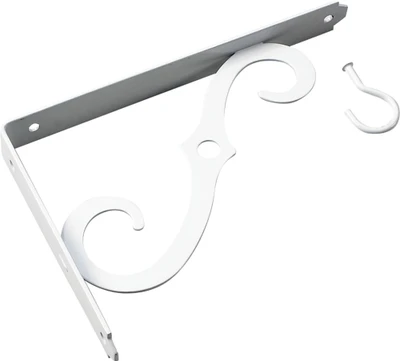 10 x 7 in. White Ornamental Bracket