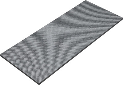 12 x 5 x 1/4 in. Silver Carbon Fibre G10 Forging Handle Material