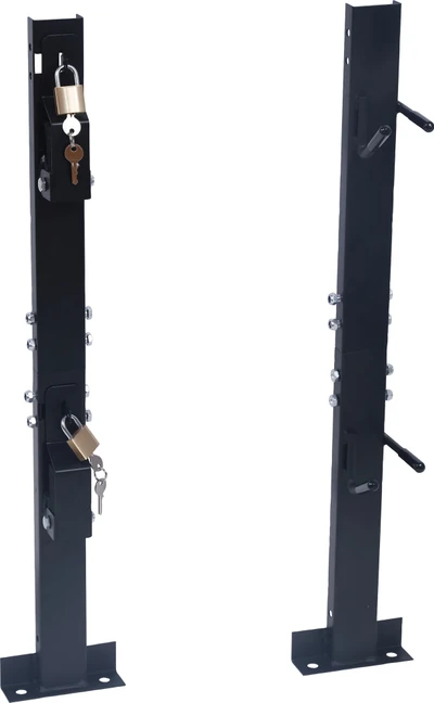 2-Position Locking Weed Trimmer Rack for Trailers