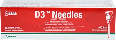 100 pk 16-Gauge x 1 in. D3 Disposable Needles