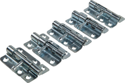5 pk 2-1/2 in. Zinc-Plated Barrel Bolts