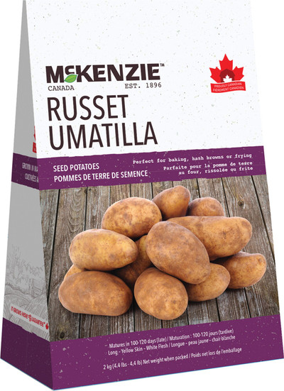 2 kg Unatilla Russet Seed Potatoes