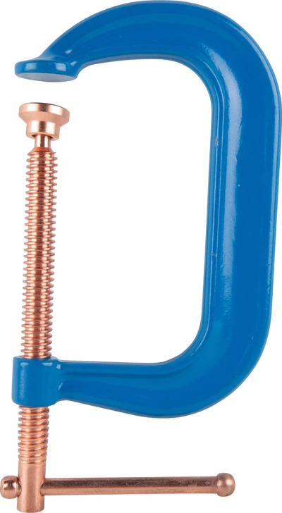 6 in. Forged C-Clamp with Copper-Plated Screw
