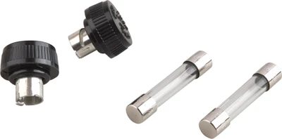 2 pk Metal Electric Fence Charger 1A Fuses with Caps