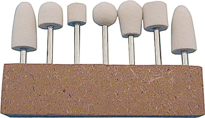 7 pc Mini Mounted Felt Bob Set