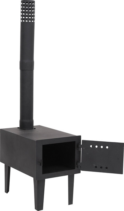Square Camp Wood Stove with Pipes