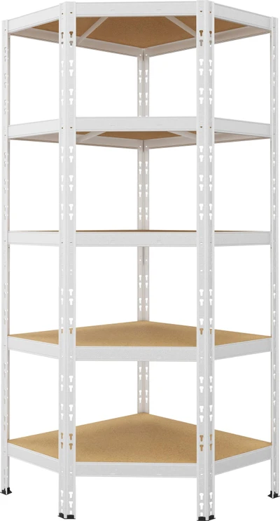4-Shelf Metal Chipboard Shelf Unit