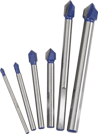 6 pc Glass and Tile Drill Bit Set
