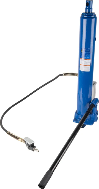 8 Ton Clevis-Bottom Long Ram Pneumatic/Hydraulic Jack