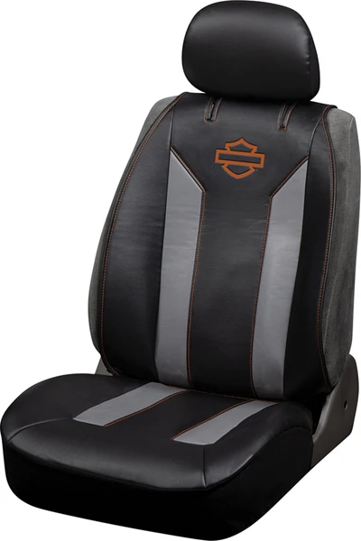 3 pc Harley Davidson Deluxe Sideless-Seat Cover Set