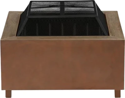 31 in. Brown Low-Smoke Fire Pit