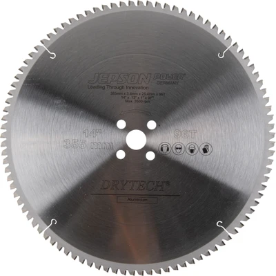 14 x 1 in. 96T TCT Aluminum Dry Cut Saw Blade