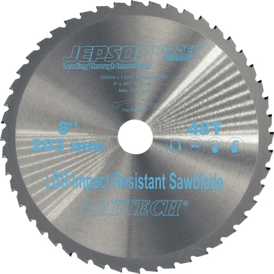 8 x 1 in. 48T Dry Cut Impact-Resistant Saw Blade