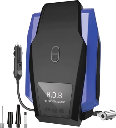 12V Blue Portable Air Compressor