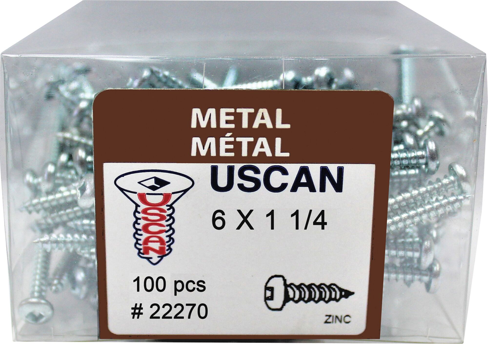 Zinc Pan-Head Screws | Uscan | Princess Auto