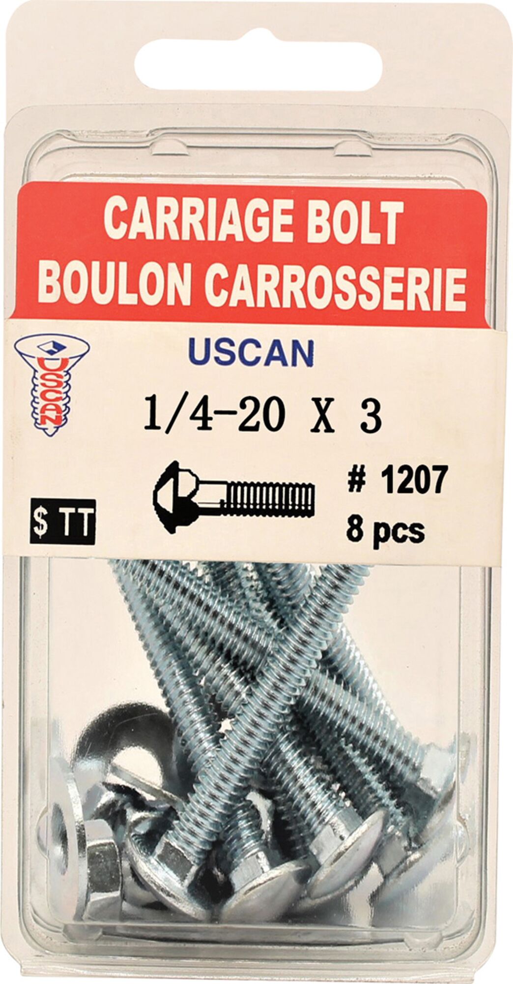Zinc Carriage Bolts | Uscan | Princess Auto