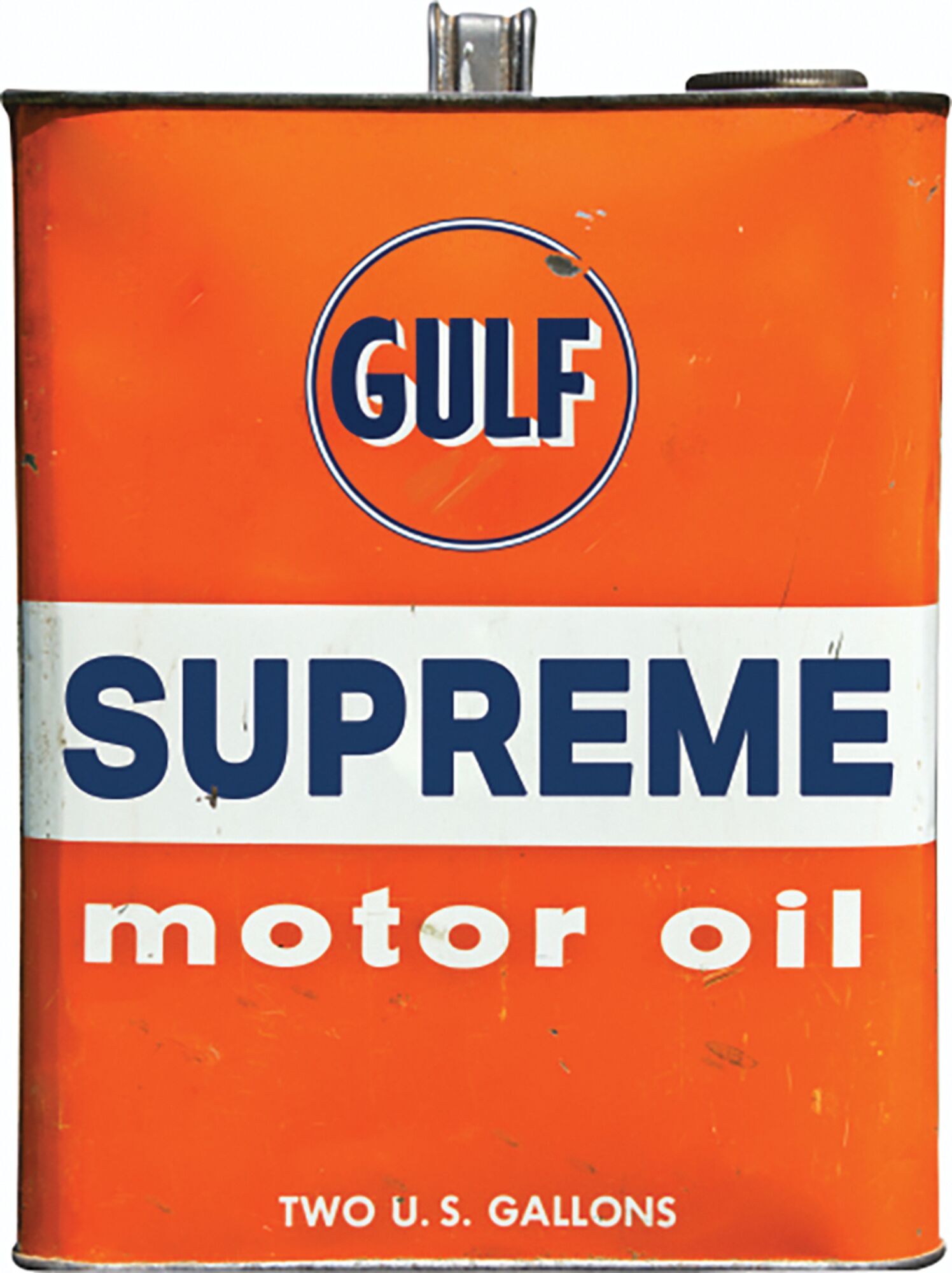 Gulf Motor Oil Can Sign