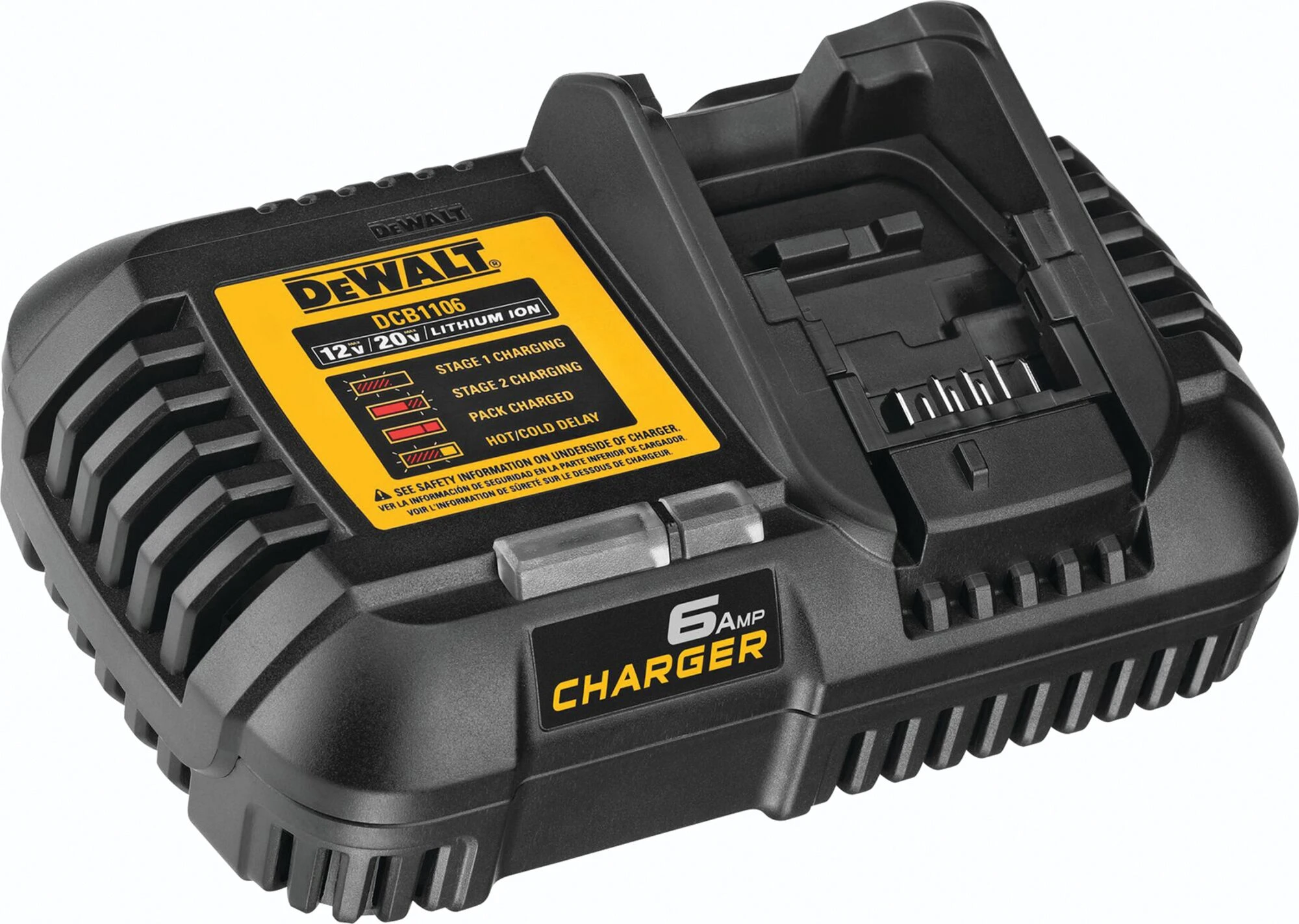 12V MAX/20V MAX/FLEXVOLT 6A Battery Charger