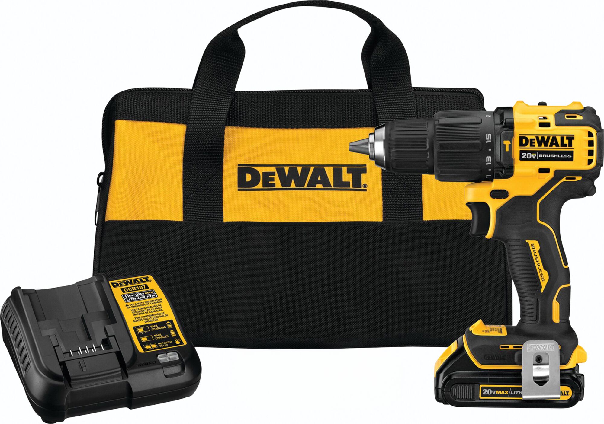 20V 1/2 in. Cordless Compact Hammer Drill/Driver