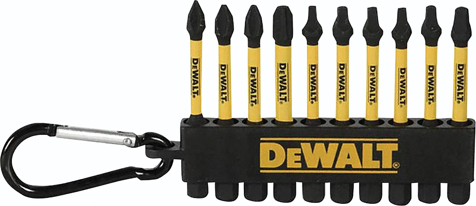 10 pc 2 in. Power Bit Set with Carabiner