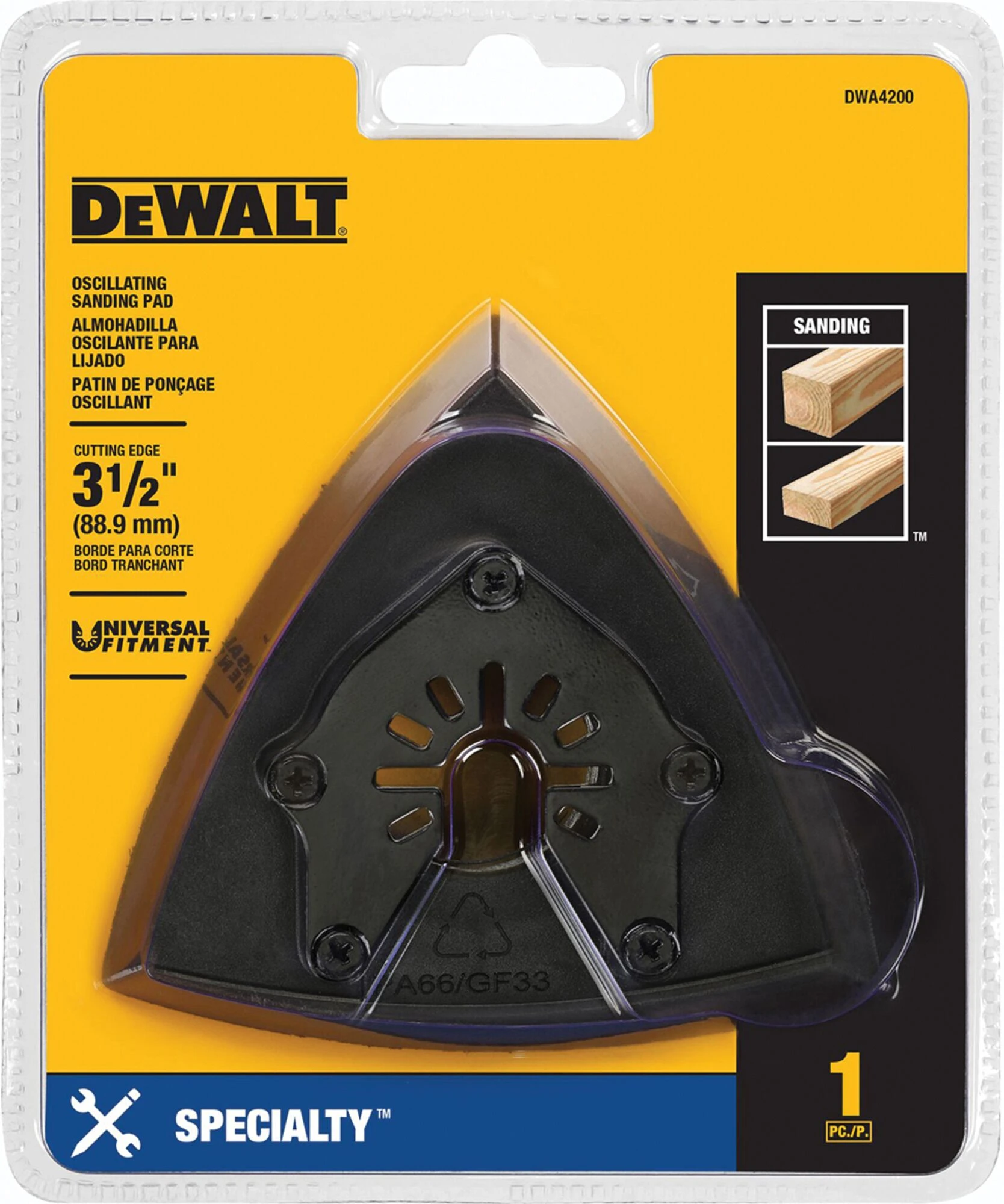 3-1/2 in. Oscillating Sanding Pad