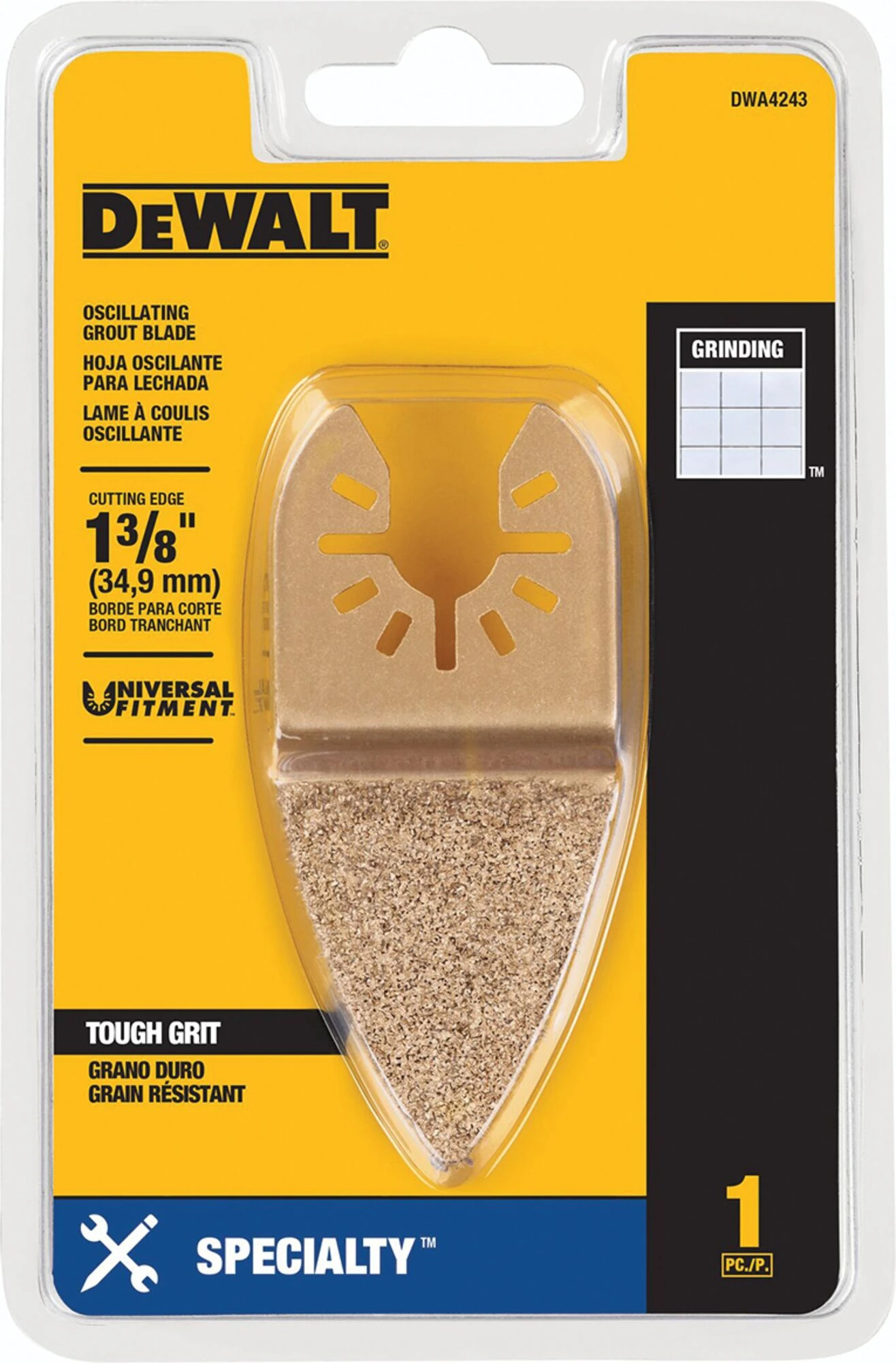 1-3/8 in. Tough Grit Oscillating Grout Blade