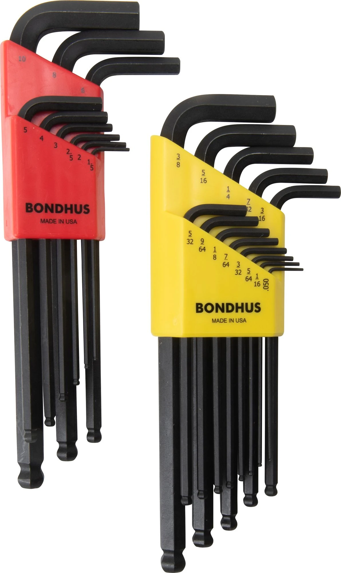 22 pc SAE/Metric Long Ball-End Hex Key Set