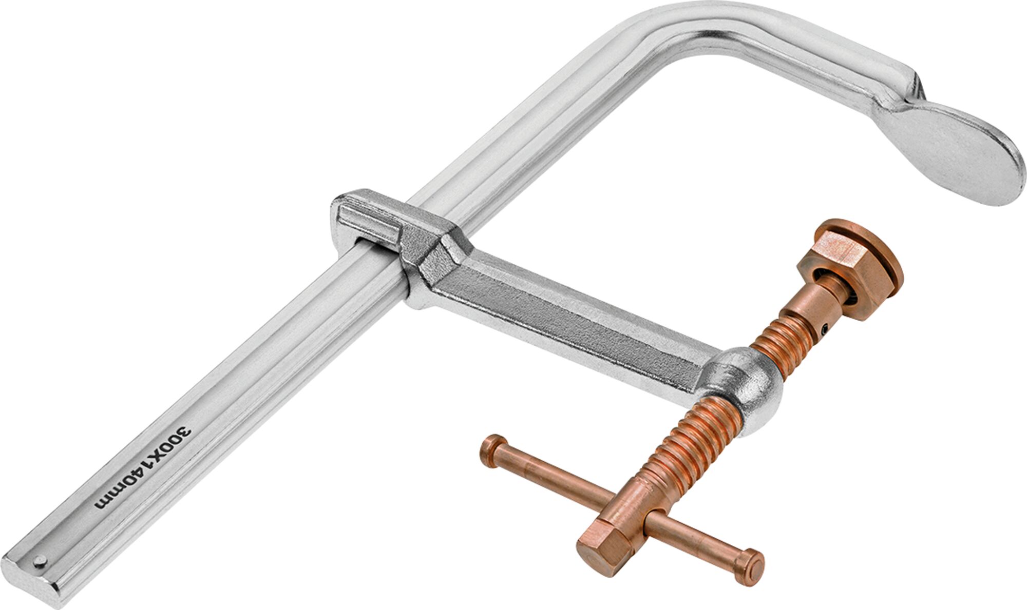 8 in. Heavy Duty Welding F-Clamp with Copper-Plated Screw