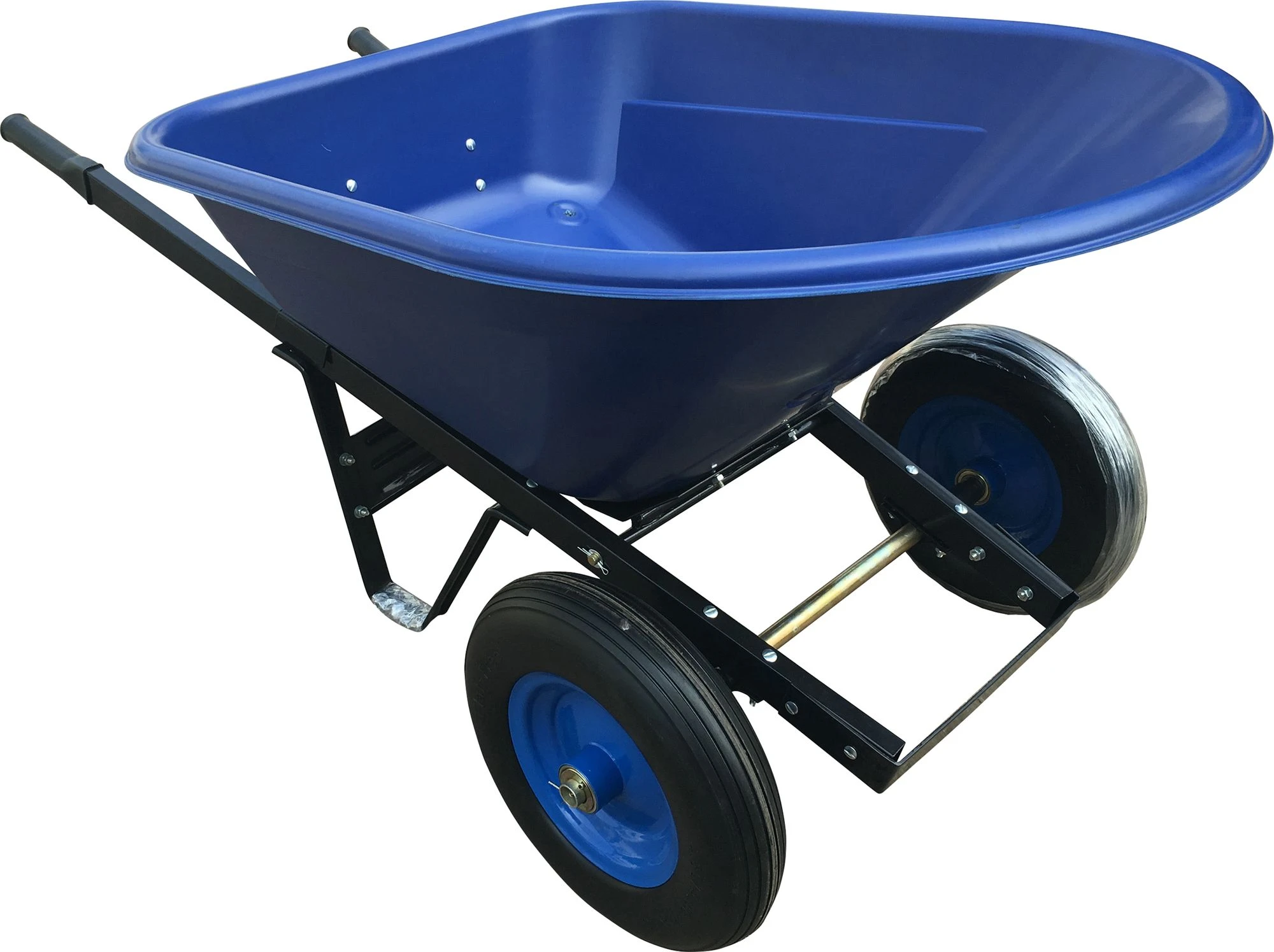 8 cu. ft Poly Dual-Wheel Dump Wheelbarrow