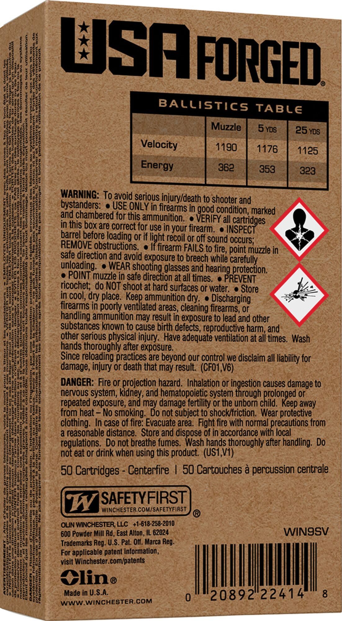 150 pk 9 mm Luger 115 Grain Handgun Ammo