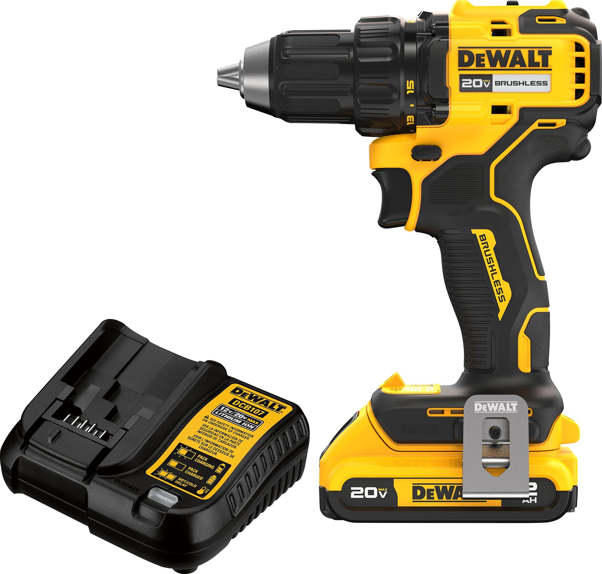 20V 1/2 in. Cordless Brushless Drill/Driver Kit
