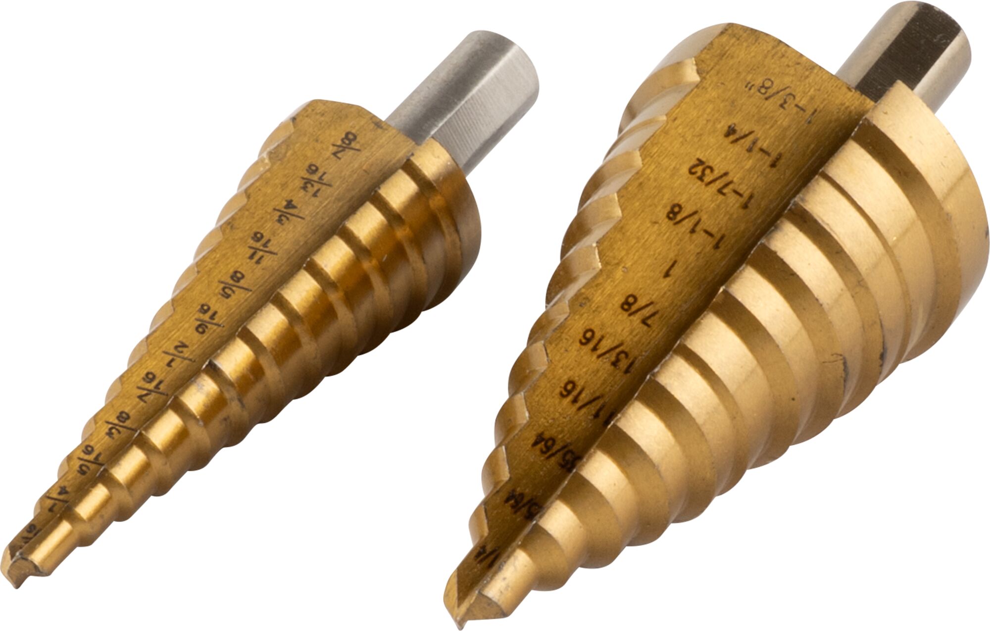 2 pc Titanium Step Drill Bit Set
