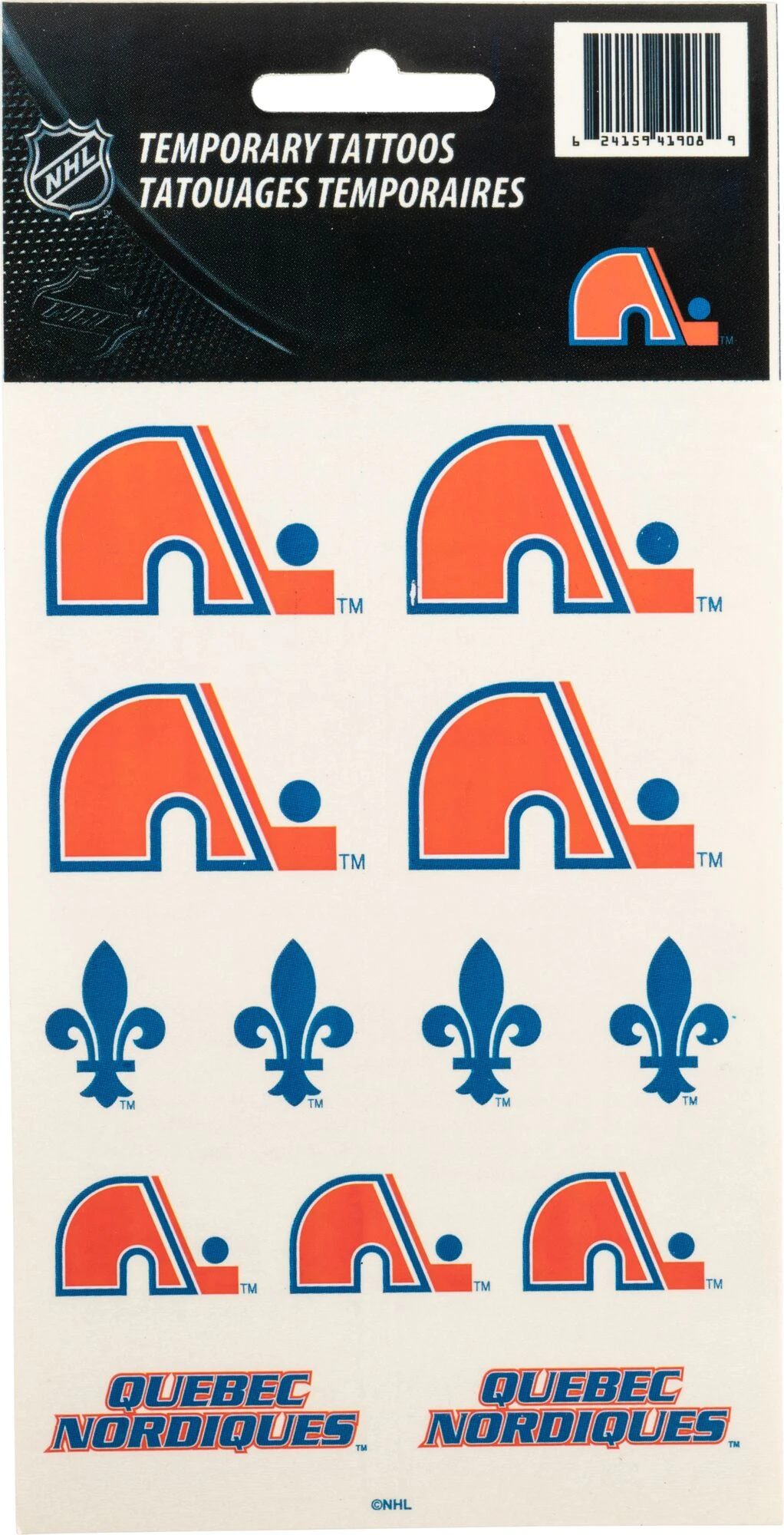 NHL Quebec Nordiques Tattoo