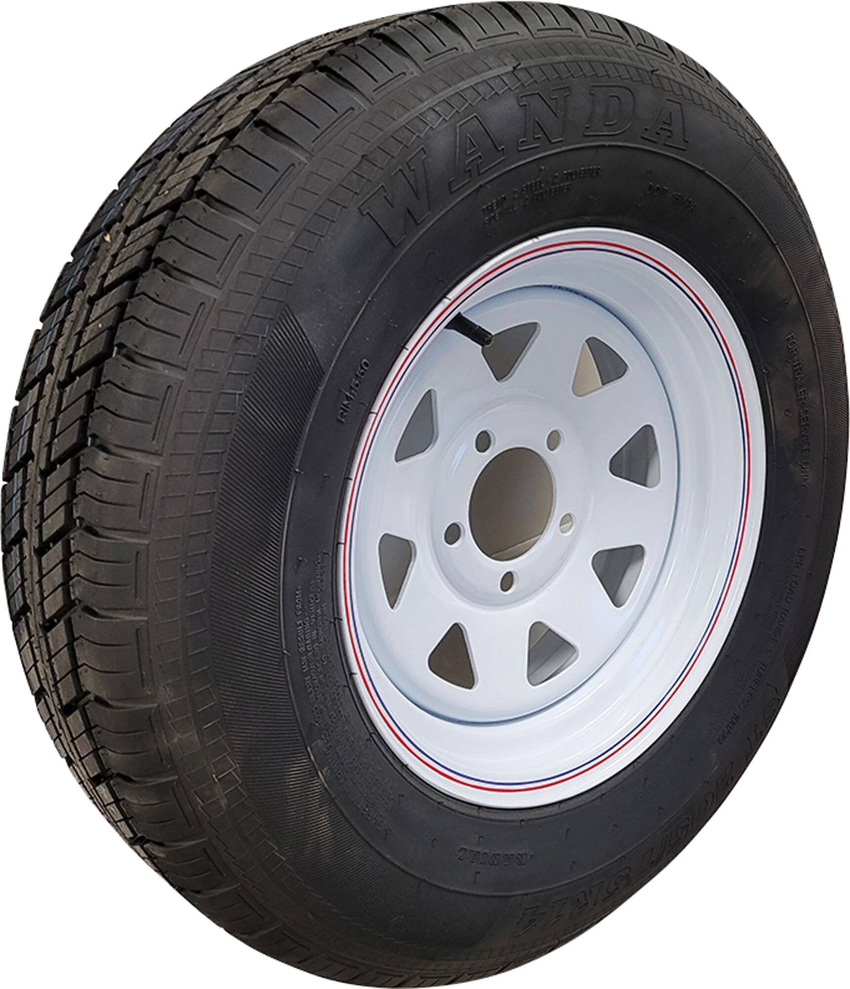 ST205/75R14 5-Bolt Trailer Tire Assembly