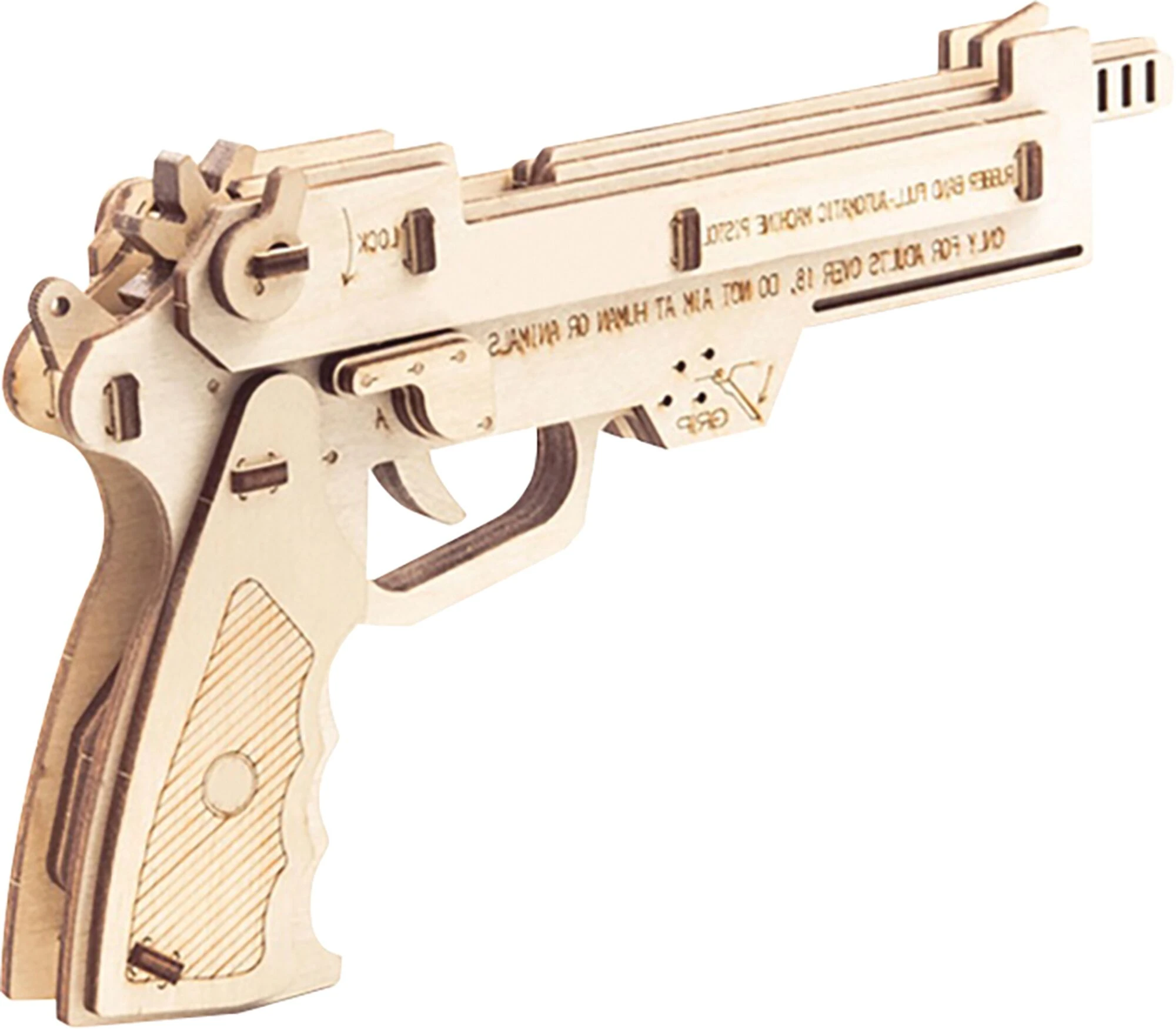 Wood Handgun Puzzle