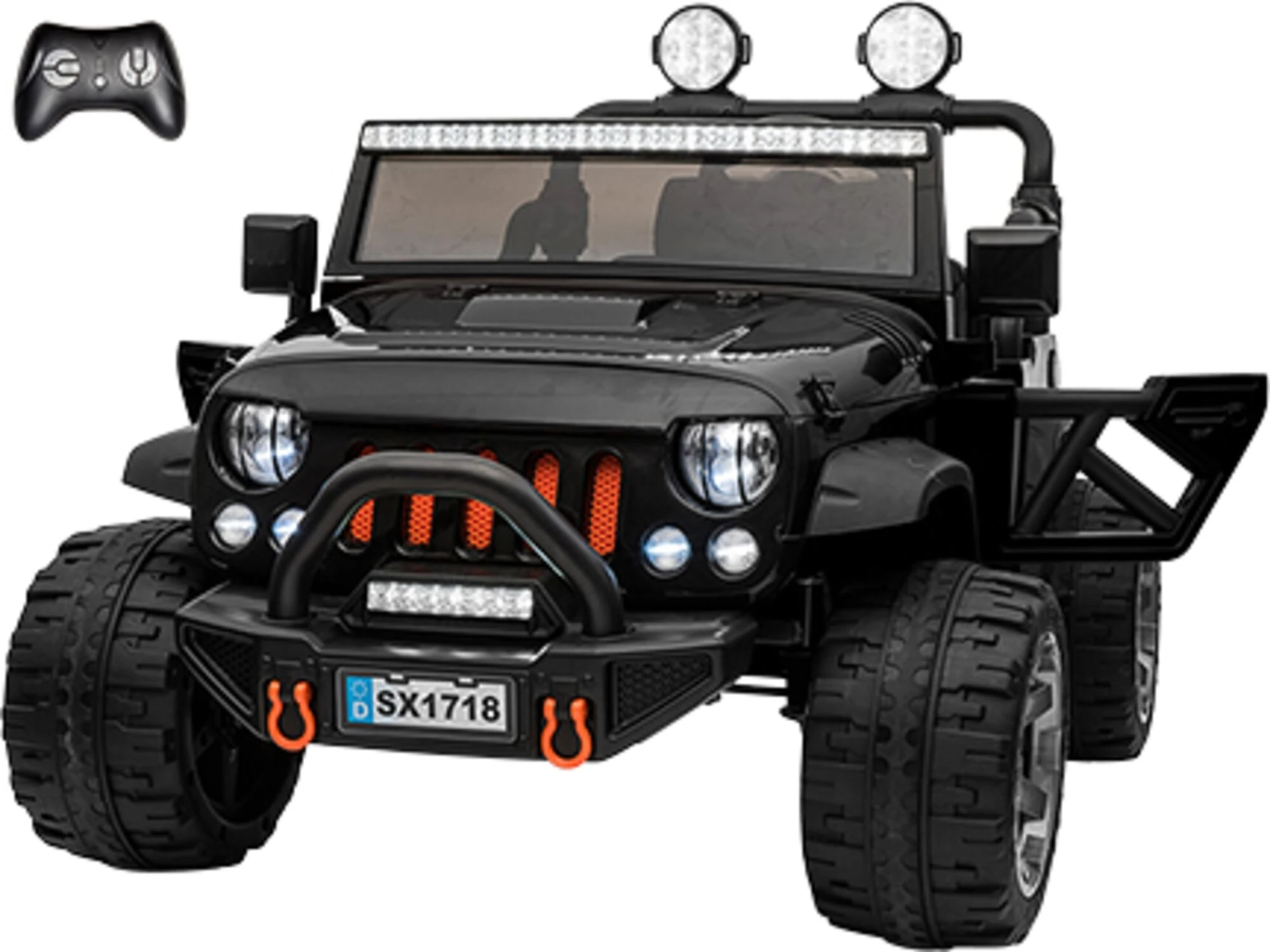 Black 12V Kids Ride-On Off-Roader
