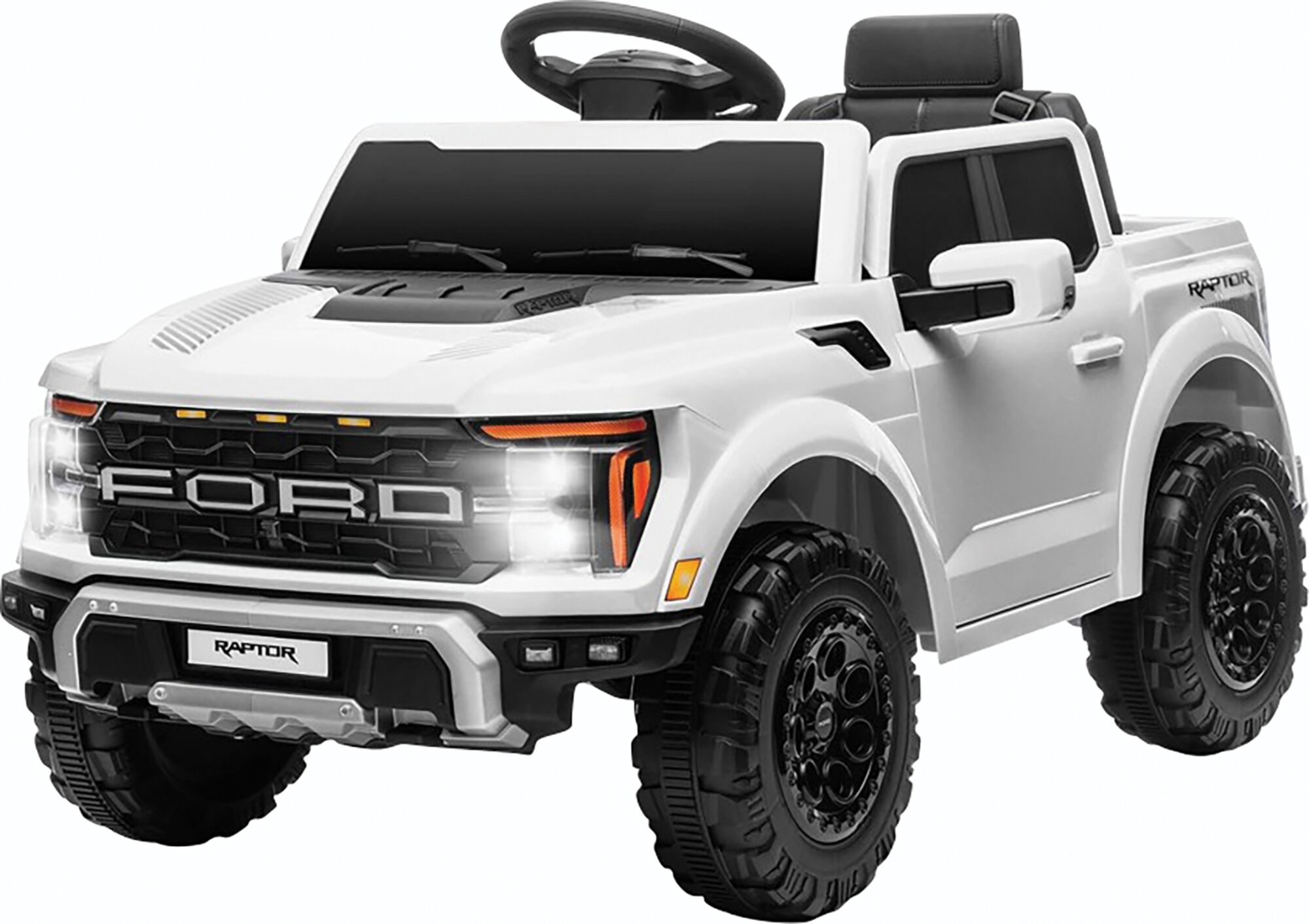 12V White Ford F-150 Kids Ride-On Truck